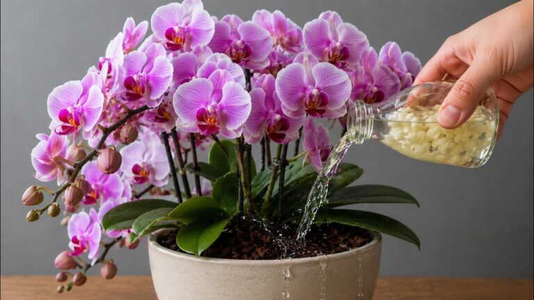 Wystarczy jedna łyżeczka! Orchidea, która nigdy nie kwitła, nagle zakwitła